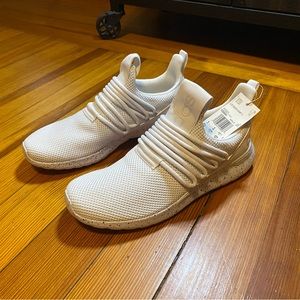 Men's Adidas Lite Racer Adapt 3 Slip-On Casual Sneakers White, size 9.5